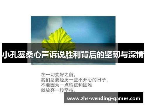 小孔塞桑心声诉说胜利背后的坚韧与深情
